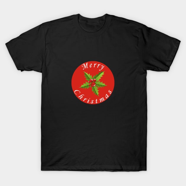 merry christmas new design red t shirt T-Shirt by milica.brdar77@gmail.com